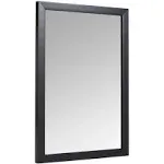 Amazon Basics Rectangular Wall Mount Mirror, Standard Trim, Black, 20&#034; X 28&#034;