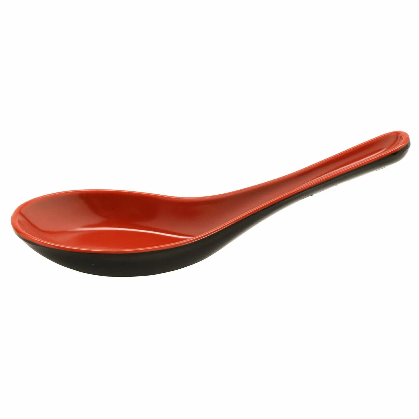 G E T 6026-RB Fuji Black Red Soup Spoon Dozen