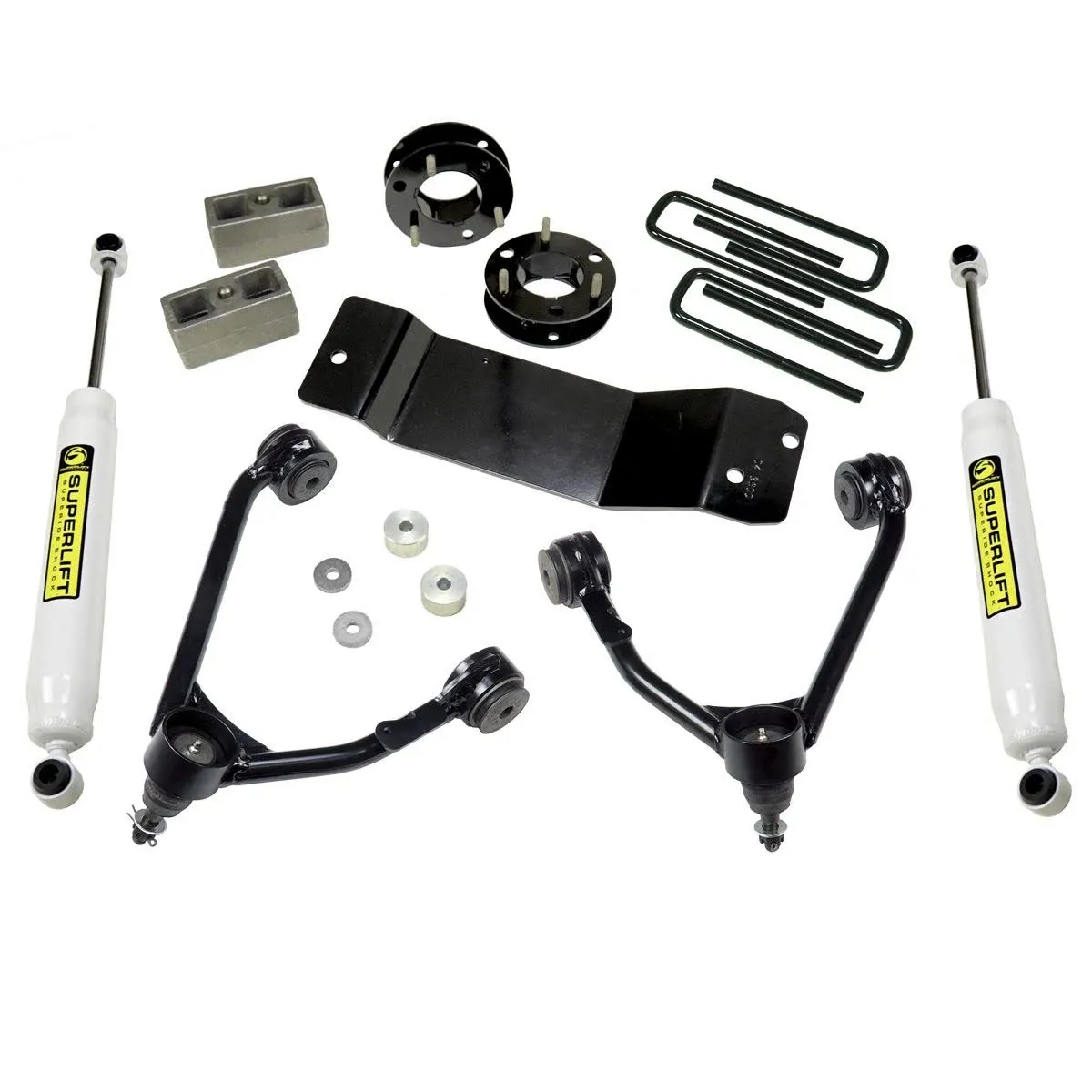 Superlift 07-16 Chevy Silv 1500 4WD 3.5in Lift Kit w/ Cast Steel Control Arms & Rear Shocks 3700