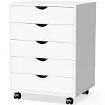 OLIXIS 5 Drawer Chest Wood File Cabinet