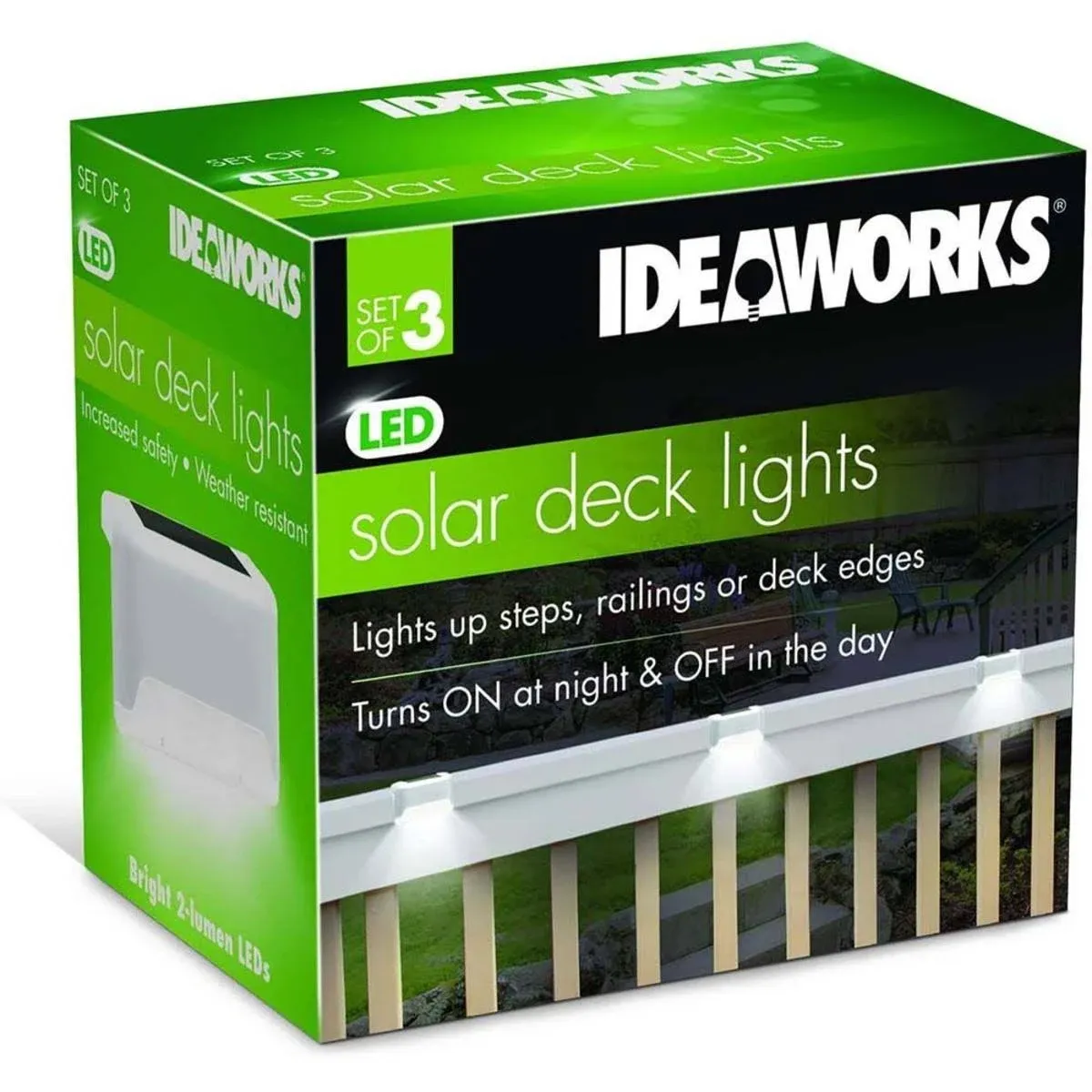 IdeaWorks Automatic Solar Deck Lights