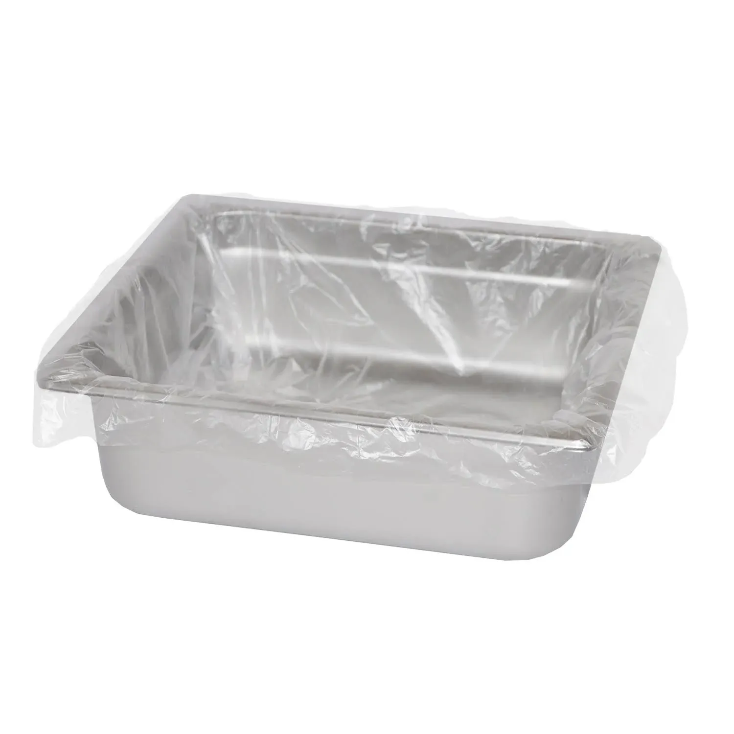 AmerCareRoyal Steam Pan Liners for 1/3-Size Pans, Includes Twist-Ties, 18" x 14", Clear, 250/Carton