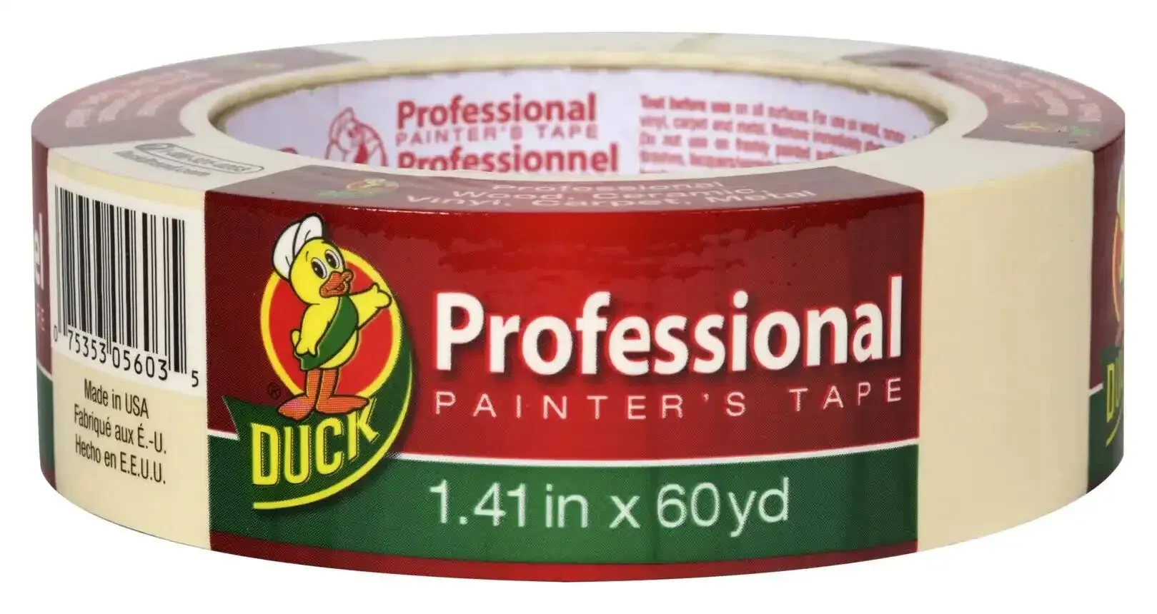 Duck Professional Painter's Tape - Beige - 1.41" x 60 yd