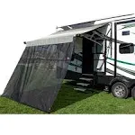 CAREFREE 701009ACD Black 10' x 9' Drop RV Awning EZ ZipBlocker