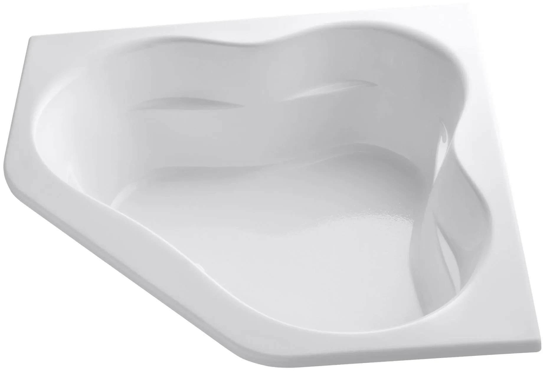 KOHLER K-1161-0 Tercet 60 In. x 60 In. Drop-In Bath, White