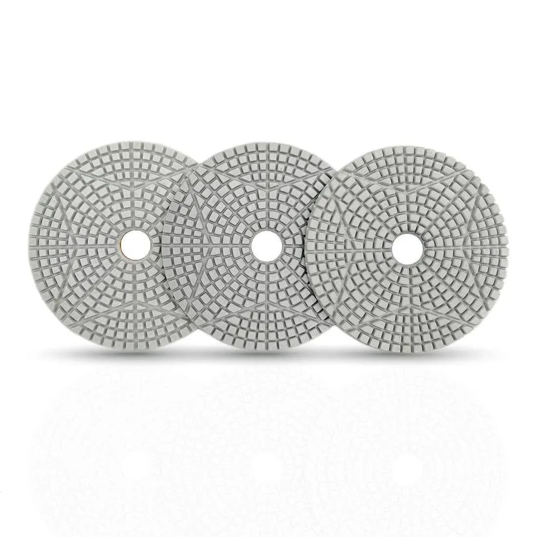 DT-DIATOOL Diamond 3 Step Polishing Pads 4 Inch for Granite Marble Terrazzo(Set of 3 Pieces)