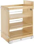 Wood Base Cabinet Pull Out Organizer w/Soft Close