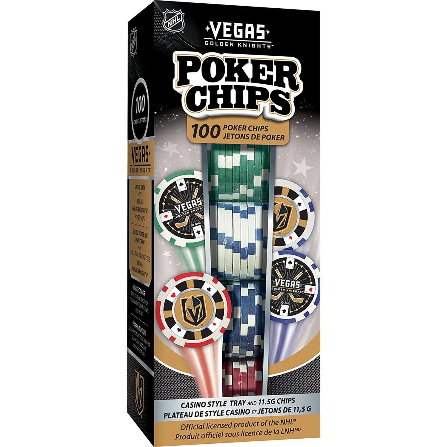 Masterpieces NHL Unisex-Adult NHL 100-Piece Poker Chips