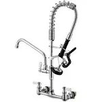 Favorpo Commercial Sink Faucets with Sprayer 24 Inches Wall Mount Kitchen Faucet ...