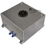 Labwork 15 Gallon Polished Aluminum Racing Drift Fuel Cell Tank &amp; level Sender