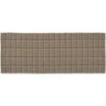 DII Stone Variegated Plaid Recycled Yarn Floor Runner 2ft 3in x 6ft