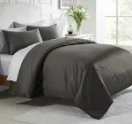 California Design den Duvet Cover King - 400 Thread Count 100% Cotton, Hotel Quality Comforter Cover, Soft Cooling Sateen Weave, Grey, Size: King: 1