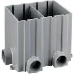 Hubbell PFBRG2 2-Gang Floor Box Rectangular Plastic