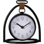 Stratton Home dcor Black Metal Tabletop Clock