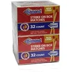 320 WOOD SAFETY MATCHES   10 BOXES OF 32 STRIKE ON BOX MATCHES  - FREE USA S&amp;H !