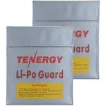 Tenergy Lipo Bag, Fire Retardant Lipo Battery Bag for Charging and Storage, 7x9inches