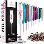 Zulay Kitchen Milk Frother with Stand, Hearts