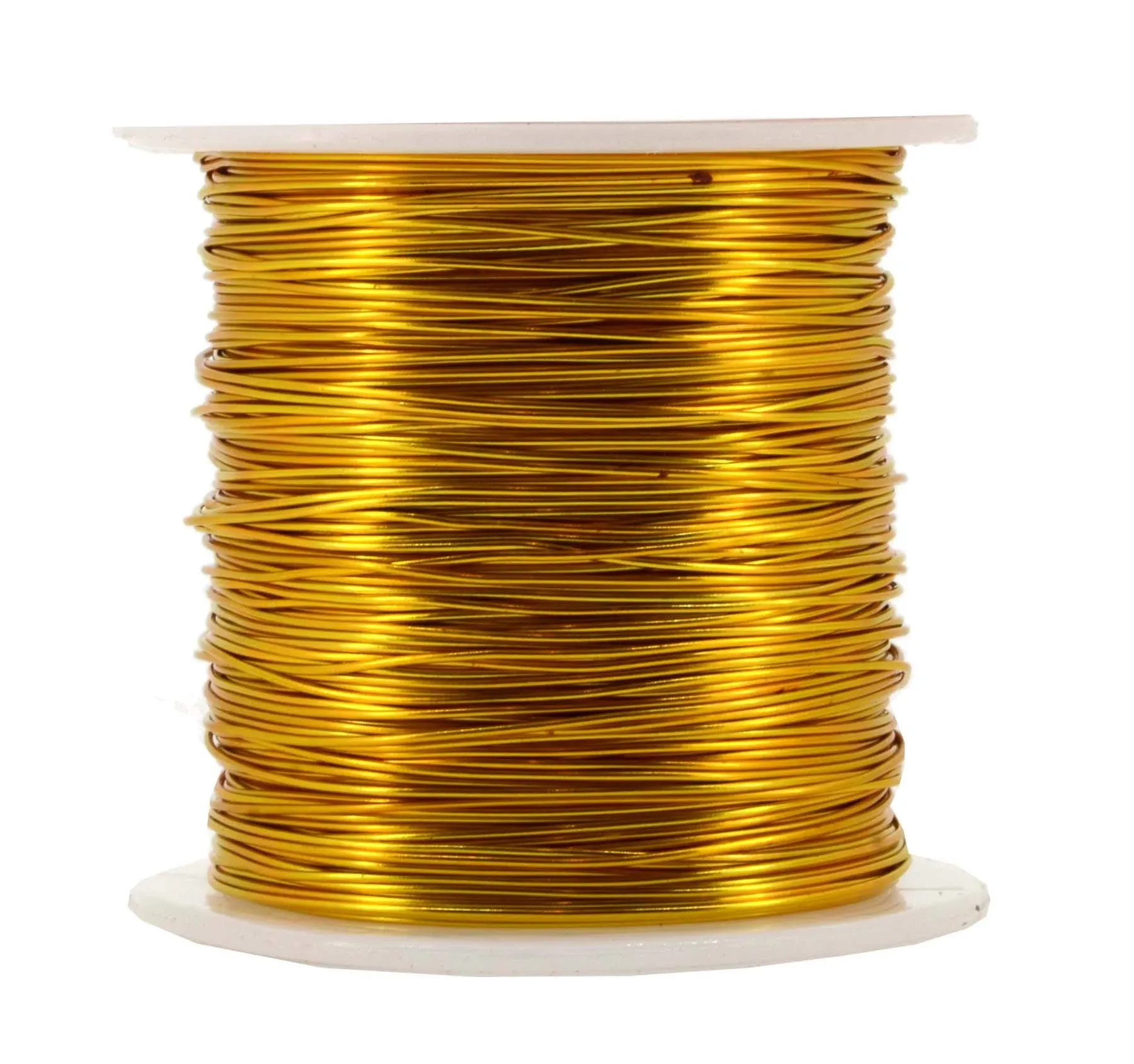 Mandala Crafts Anodized Aluminum Craft Wire for Jewelry Making - Bendable Flexible Gold Crafting Wire 22 Gauge Wire Colored for Bonsai - Armature Wire for Sculpting