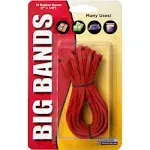 Alliance Rubber Big Rubber Bands 12 Pack 7-Inch X 1/8-Inch Red 00700