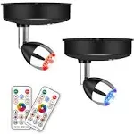 Rgb Wireless Spotlightled Puck Light Led Accent Battery Operated Lights With Rem