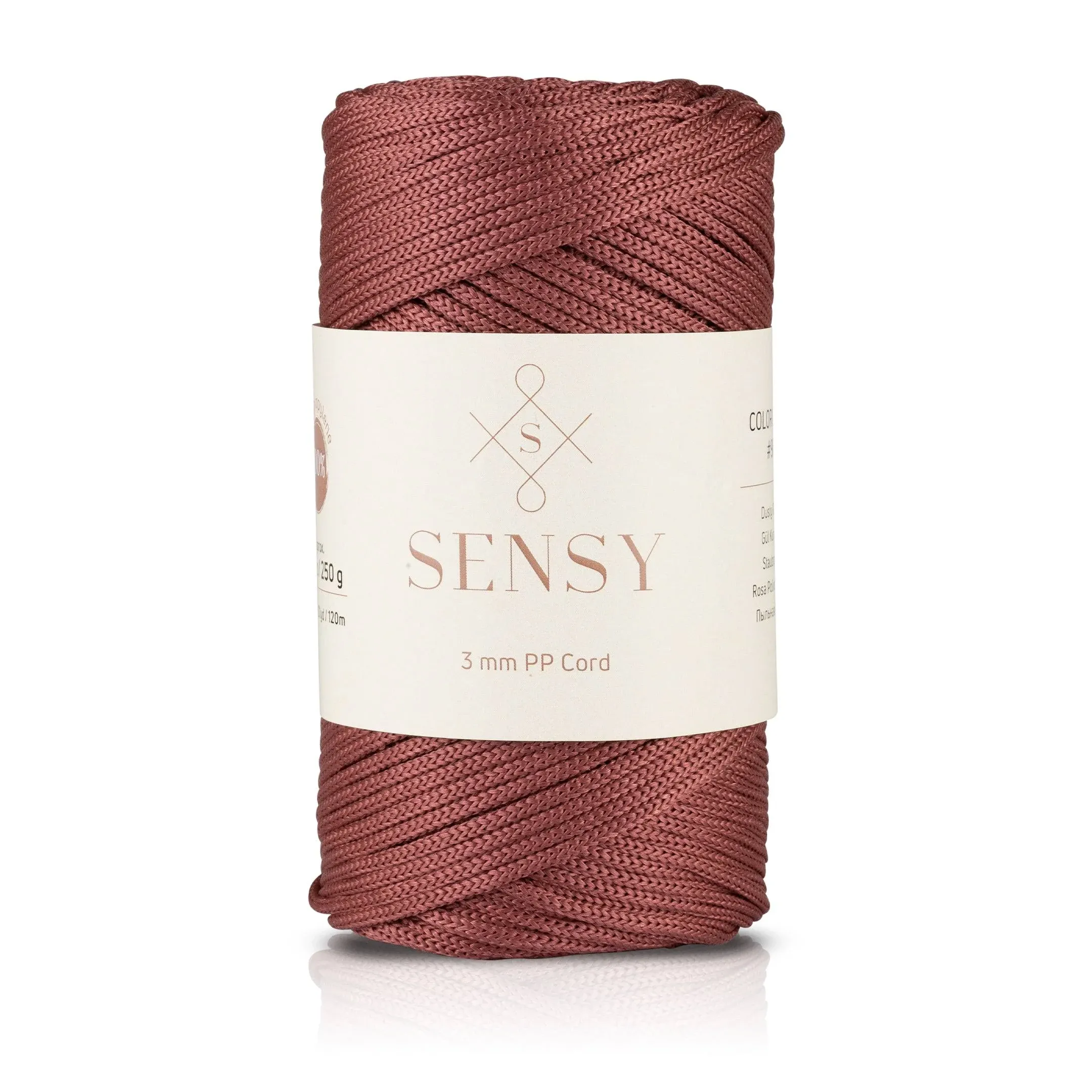 Sensy Premium 3mm - 131 yards 100% Polyester Macrame Cord