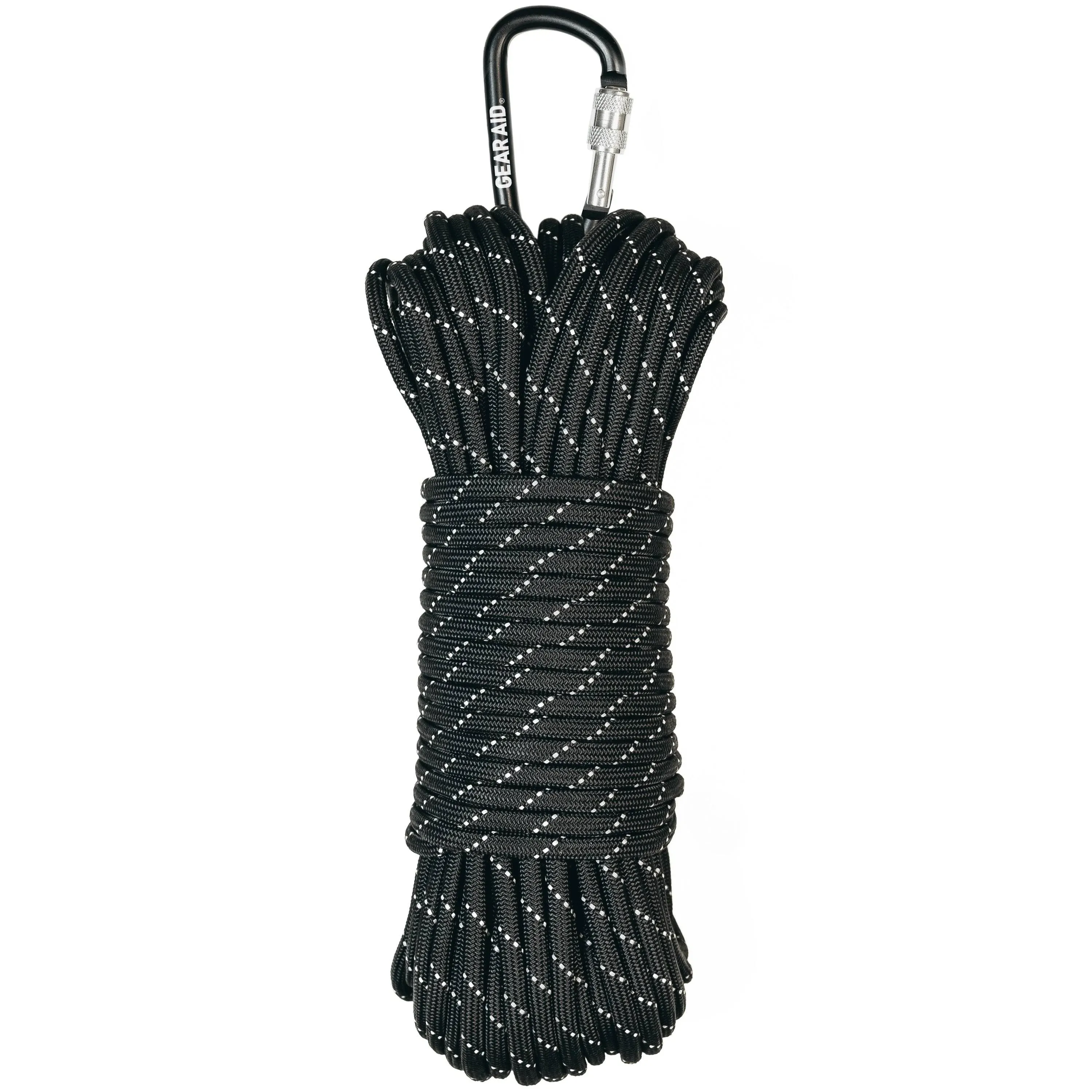 Gear Aid Extra Heavy Duty 1100 Paracord with Carabiner - Black/Reflective  | eBay