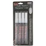 Bistro Chalk Marker Fine Point Set 4/Pkg - White