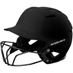 EvoShield XVT 2.0 Matte Fastpitch Batting Helmet  Facemask BLACK MD | LG 63251