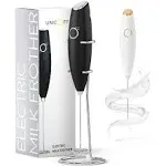 Unicoff Black Milk Frother - Premium Frothing Power for Perfectly frothed Milk