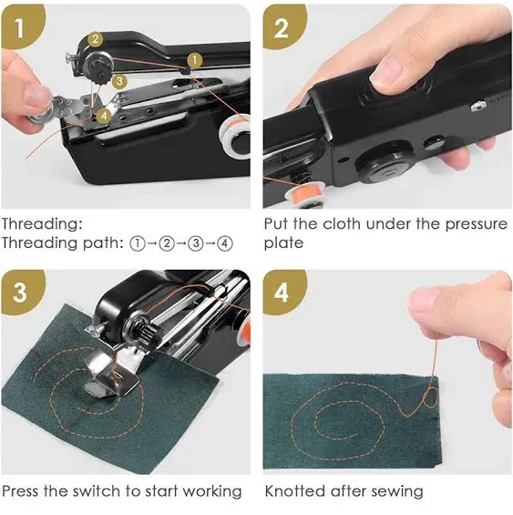 Portable &amp; Cordless Handheld Sewing Machine 