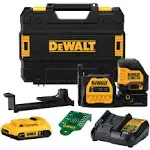 DeWalt DCLE34020G 20V MAX* Cordless Cross Line Green Laser Kit