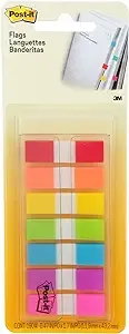 Post-it® 1/2"W Flags in On-the-Go Dispenser