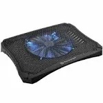 Thermaltake Massive V20 Steel Mesh Panel Single 200mm Blue LED Fan Adjustable Speed Control 10"-17" Laptop Notebook Cooling Pad CL-N004-PL20BL-A