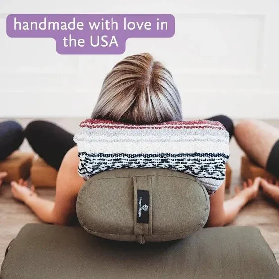 Hugger Mugger Standard Yoga Bolster - Firm Supportive Handmade Durable