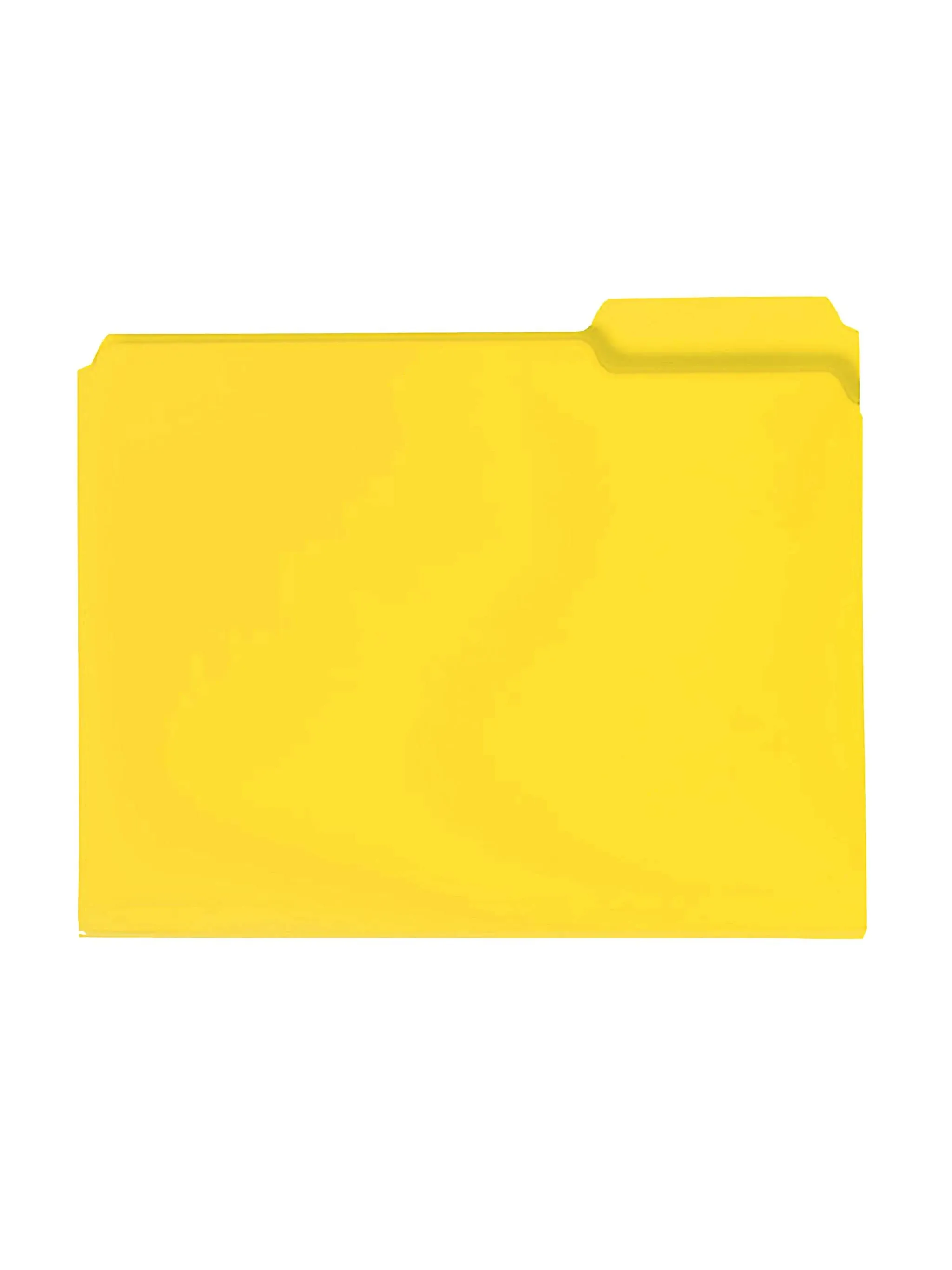 Smead Waterproof Poly File Folders 1/3 Cut Top Tab Letter Yellow 24/Box