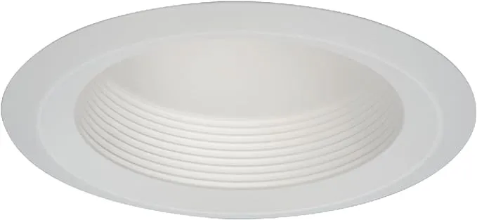 Halo 6'' Stepped Baffle Recessed Trim, White