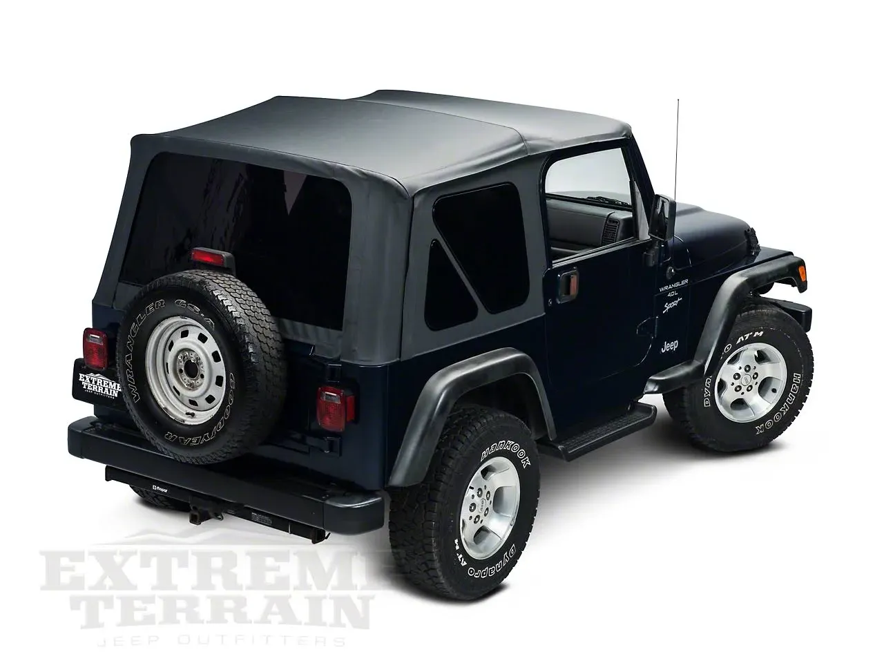 Rampage 1997-2006 Jeep Wrangler(TJ) Door Skins - Black Diamond