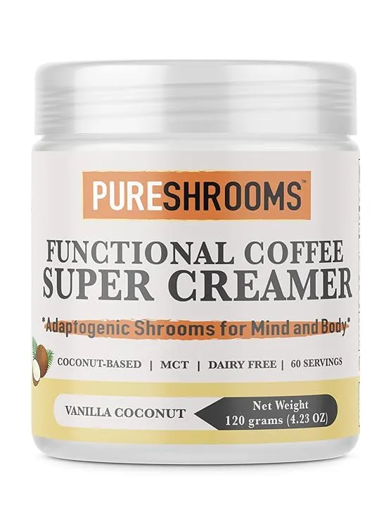 Functional Coffee Super Creamer - Vanilla - Coconut Milk Powder, MCT, Organic...