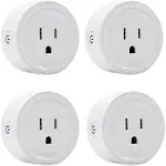 Smart Plug Mini 4-Pack, Wi-Fi Outlets for Smart Home Wi-Fi Plug with Alexa/Google ...