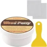 SEISSO Wood Putty, Water-Based Wood Filler, White Wood Putty for Trim, Wood Filler Paintable, Stainable, Wood Furniture Repair Kit - R