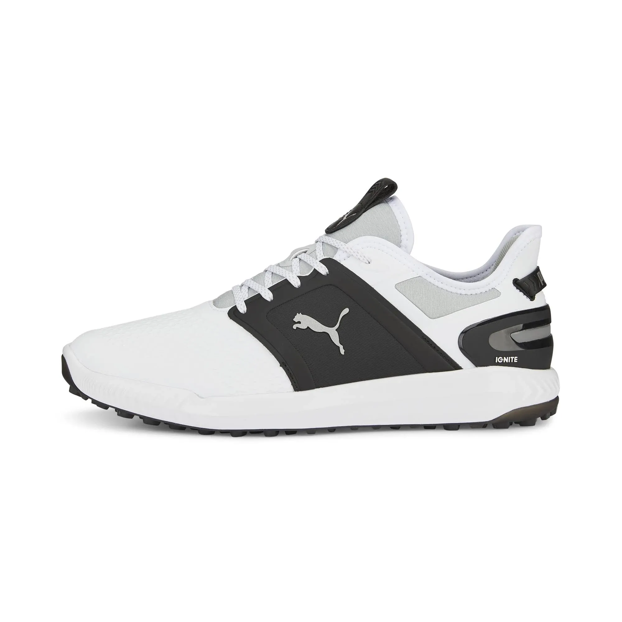 Ignite Elevate Wide Spikeless Golf Shoes | Puma White / Puma Silver 11