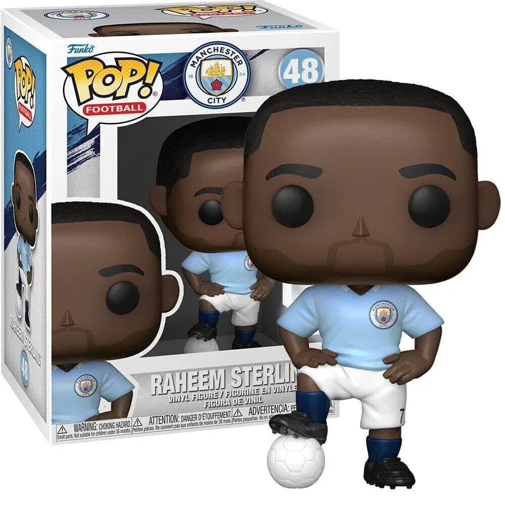 Funko Pop! Football: Manchester City - Raheem Sterling Vinyl Figure