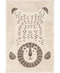 nuLOOM Ivory 4 ft. x 6 ft. Mirelle Lion Machine Washable Kids Area Rug SVDC10A-406