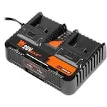 WEN 20V Max 2.3-Amp Dual Port Lithium-Ion Battery Charger with USB Ports (20200D)