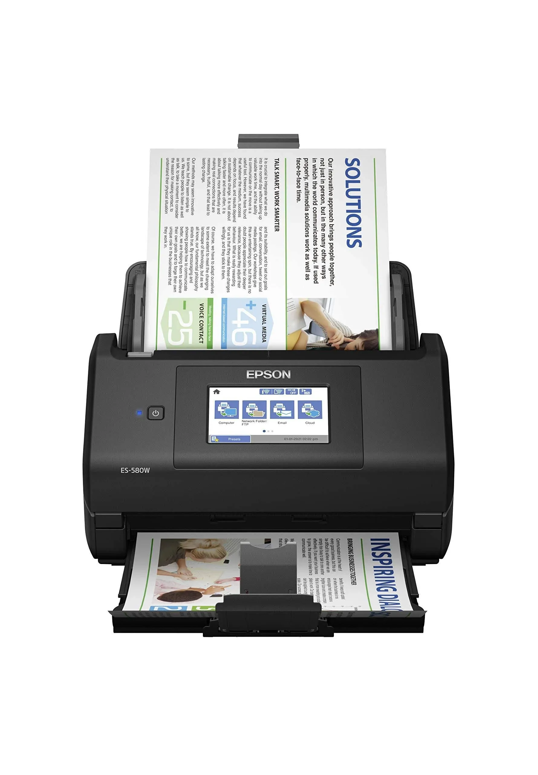 Epson WorkForce ES-580W Wireless Duplex Touchscreen Document Scanner