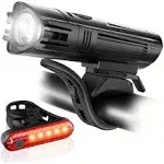 Ultra Bright USB Rechargeable Bike Light Set Powerful Bicycle Front Headlight