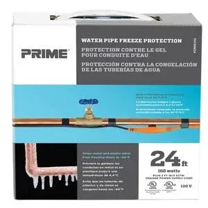 Prime Wire & Cable PHC168W24 De-Icing Cable Water Pipe Freeze Protection