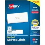 Avery White Easy Peel Address Labels