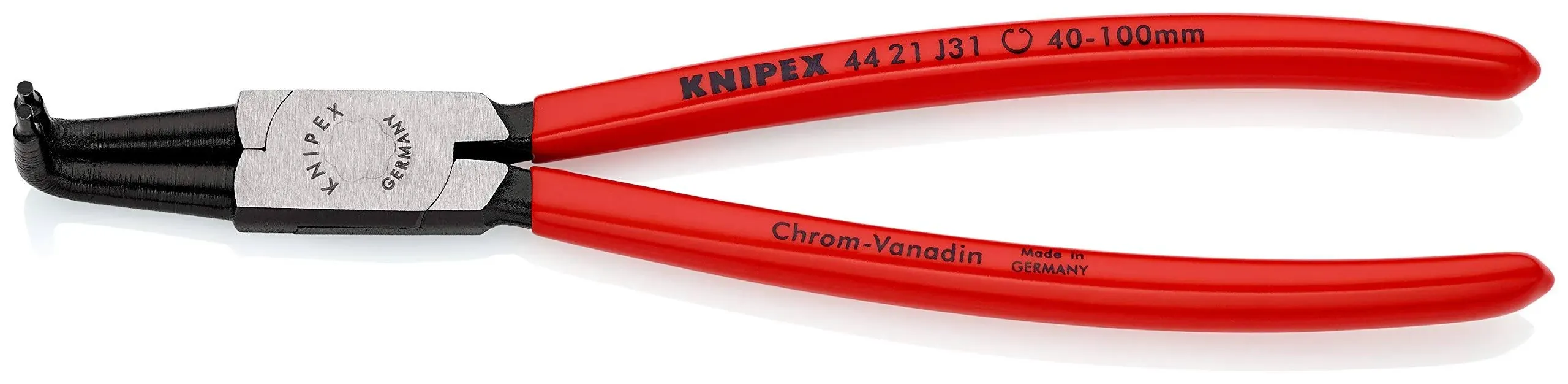 KNIPEX Internal 90 Angled Snap Ring Pliers-Forged Tips