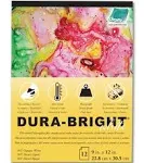 Dura-Bright White, 9x12 inches, 12 Sheets, Waterproof, Non-staining